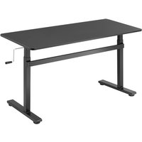 LogiLink Sitz-Steh-Schreibtisch, (B)1.400 mm, schwarz – Bild 2