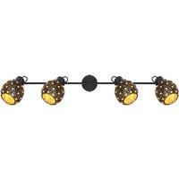 JODIE Strahler schwarz 54029-4, B/H/T: 90 x 26 x 12 cm, Metall, Glas – Bild 2