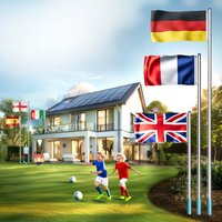 monzana Fahnenmast Alu 650cm – Bild 2
