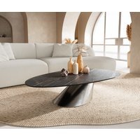 DELIFE Edge Couchtisch Oval 140x75 cm