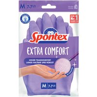 Spontex Latex-Handschuh Extra Comfort, Größe M, lila – Bild 2