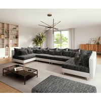 DELIFE Clovis XL Ecksofa Schwarz