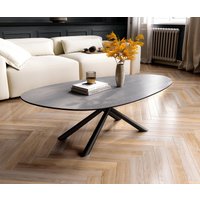 DELIFE Edge Couchtisch Oval 140x75 cm