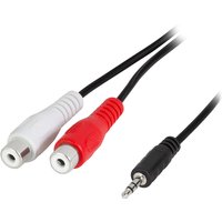LogiLink Audiokabel, 2 x Cinchkupplung - 3,5 mm Klinken-