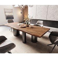 DELIFE Edge Esstisch Akazie Braun