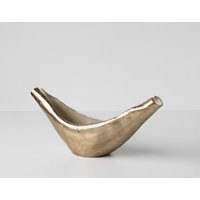 Skulptur Navira B51 x T13 x H20 cm Aluminium Champagner Ivory Handgemacht