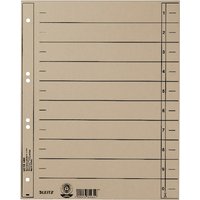 LEITZ Trennblätter, A4 Überbreite, Manilakarton 230g/qm, grau – Bild 2