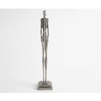 Figur Divora B29 x T29 x H157 cm Aluminium Platin Handgemacht