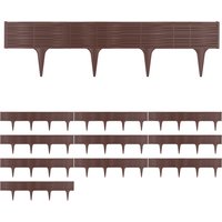 Deuba Beeteinfassung 2er-Set Braun 7,8m
