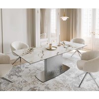 DELIFE Edge Esstisch Keramik Edelstahl