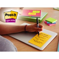 Post-it Haftnotizen super sticky notes, liniert, 101 x 152mm – Bild 2