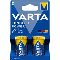 VARTA Alkaline Batterie Longlife Power, Baby (C), 2er