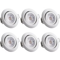 monzana 107883 LED Einbauleuchte 6er-Set
