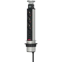 brennenstuhl Steckdoseneinheit, Tower Power, 3-fach, USB
