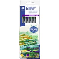 STAEDTLER Doppel-Fasermaler, Asien, 6er Kartonetui
