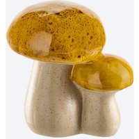 Pilz-Figur aus Steingut, ca. 9,5x9x7 cm