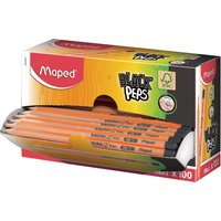 Maped Bleistift BLACK, PEPS, Härtegrad: HB, 100er Displaybox