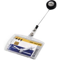 DURABLE Namensschild Hartbox, mit Ausweishalter, 85 x 54 mm