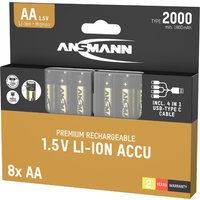 ANSMANN Premium Li-Ion Akku Mignon AA mit USB-C Kupplung – Bild 2