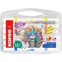 Kores Acrylmarker Duo, 2 Spitzen, 12er Etui, farbig sortiert – Bild 2