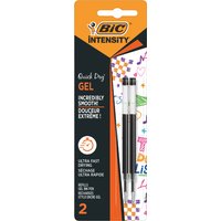 BIC Gelschreiber-Minen Intensity Quick Dry, S, schwarz – Bild 2