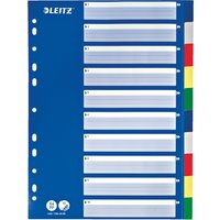 LEITZ Kunststoff-Register, blanko, A4, 10-teilig, farbig – Bild 2