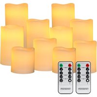 monzana 994594 LED Echtwachs Kerzen