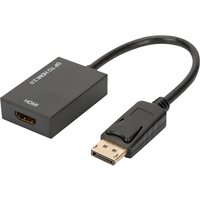 DIGITUS DisplayPort 1.2 Adapter, DP - HDMI-A, 0,2 m – Bild 2
