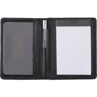Alassio Notizblock-Etui, MONZA, aus Leder, schwarz