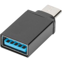 DIGITUS USB Adapter, USB-C - USB-A, schwarz – Bild 2