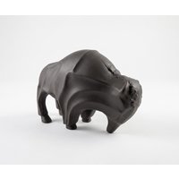 Figur Taurus B12 x T28 x H18 cm Aluminium Basalt Gegossen