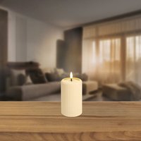 LED-Kerze mit Timerfunktion, Ø ca. 7,5 cm – Bild 2