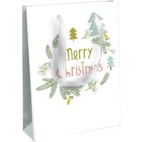 Clairefontaine Weihnachts-Geschenktüte, Schnee, klein