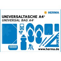 HERMA Reißverschlusstasche, Mesh Bags, DIN A4, rot – Bild 2