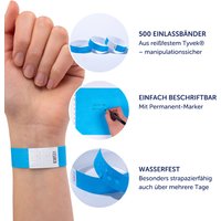 AVERY Eventbänder/Einlassbänder, 256 x 19 mm, neonblau – Bild 2