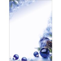 sigel Weihnachts-Motiv-Papier, Blue Harmony, A4, 90 g/qm