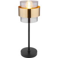 MILLEY Tischlampe goldfarben, schwarz 155, D/H: 18 x 47 cm, Glas, Metall – Bild 2