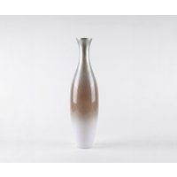 Vase Nuvia B20 x T20 x H77 cm Glas Mokka Opal Handgemacht