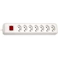 brennenstuhl Schweizer Steckdosenleiste Clever-Line, 7-fach