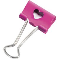 RAPESCO Foldback-Klammern, (B)19 mm, rosa, Emoji – Bild 2