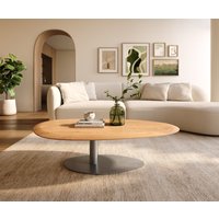 DELIFE Edge Couchtisch Oval 140x75