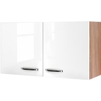 Hängeschrank Valero Weiß/Braun 100 x 54 x 32 cm