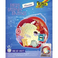 folia Laternen-Bastelset, MONSTER, rot