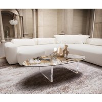 DELIFE Edge Couchtisch Oval 140x75 cm
