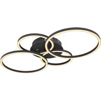 KENDY Deckenlampe schwarz 67233-40S, B/H/T: 65,5 x 7,5 x 40,6 cm, Kunststoff, Metall
