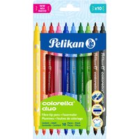 Pelikan Doppel-Fasermaler colorella duo, 10er Kartonetui