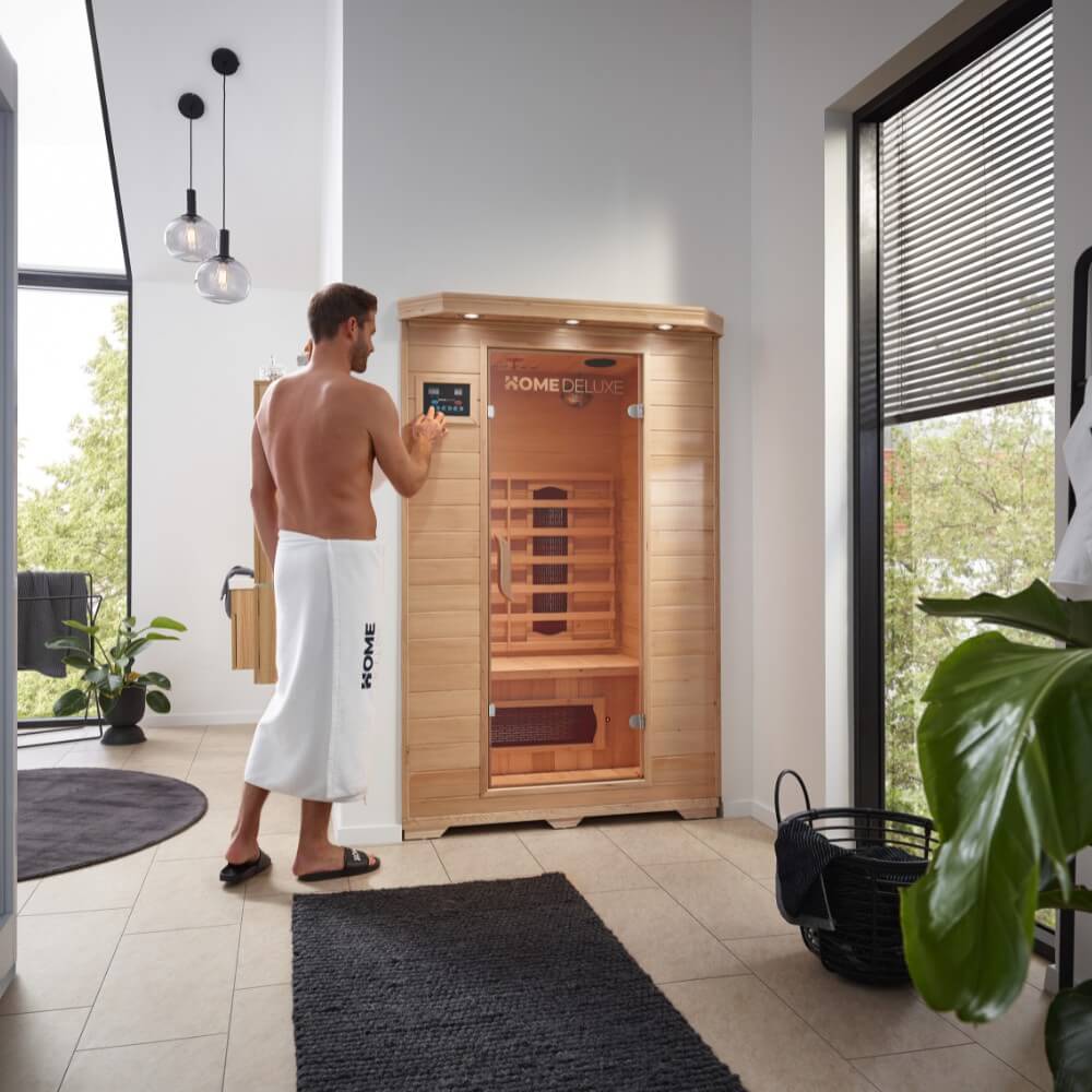 Infrarotkabine REDSUN M - 120 x 105 cm für 2 Personen – Bild 3