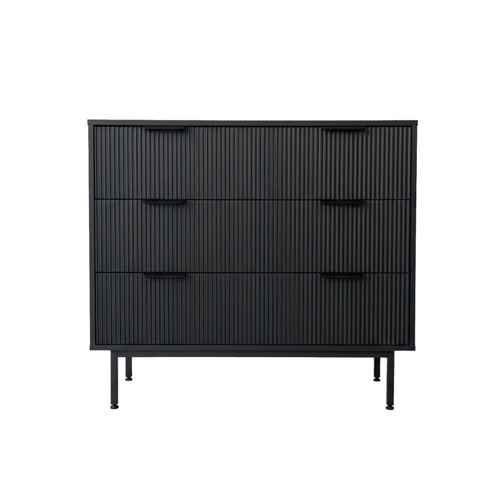 Kommode NYLA Schwarz - 90 x 80 cm – Bild 4