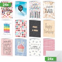 sigel Geburtstagskarten-Set, Colourful Birthday Fun – Bild 2