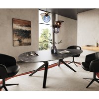 DELIFE Edge Esstisch Oval Keramik